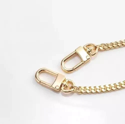Gold Crossbody Oval Chain Strap Replacement for Louis Vuitton Pochette 47” - Picture 5 of 7