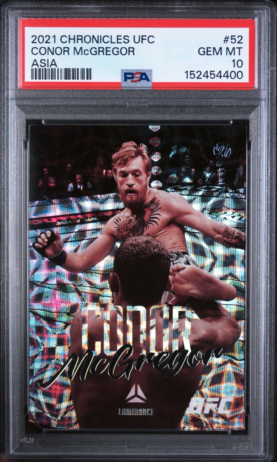 2022 Panini Chronicles UFC - CONOR MCGREGOR LUMINANCE ASIA PSA 10 1ST DBL CHAMP