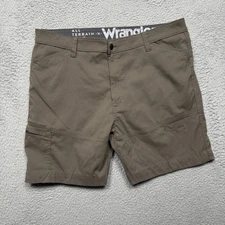 Wrangler ATG Cargo Shorts Mens 38 * All Terrain Gear Utility Hiking Lightweight