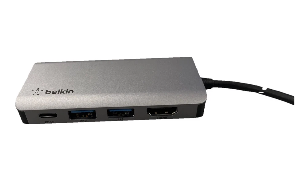Belkin USB-C Hub 4-in-1 Multiport Adapter with 4K HDMI, USB C, 2x USB A 3.0 - Image 2 of 4
