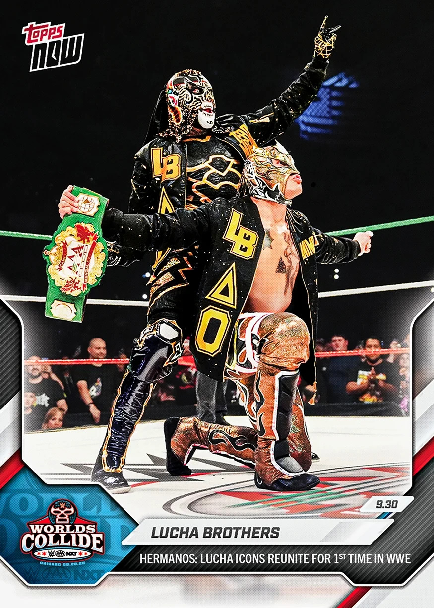 2026 Topps Now WWE #103 Penta Rey Fenix Lucha Brothers Worlds Collide PRESALE