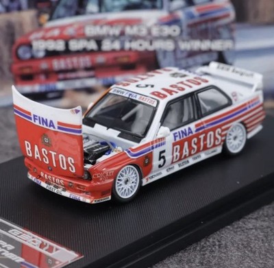 AL Moke 1:64 1992 Red M3 E30 MK1 #5 DTM Sports Model Diecast Collect Car 