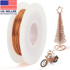 Copper Wire, 18 Gauge 60 FT 99.9 Pure Copper Wire for Jewelry Making, Electrocu