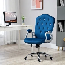 Home Office Chair with Adjustable Height and Tilt, Blue