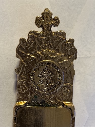 Vatican Library Collection Gold Plated Virgin Mary With Child Bookmark Jesus Art - 第 8/17 張圖片