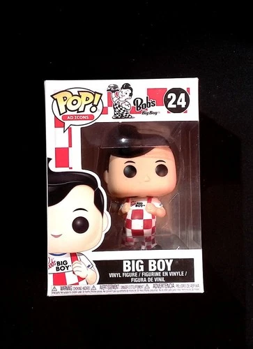 Bob's Big Boy Funko Pop! 24 Iconic Mascot Ad Icons Americana in Protector
