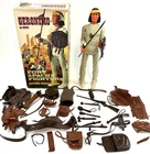 GREAT🌵 Geronimo figure by Marx Fort Apache fighter complete w/ BOX Accessories
