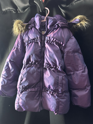 Children s arizona jean company jacket Purple Metallic Size 6x Puffer Style