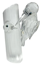 Swarovski Crystal Figurine, Sharing - V1 SCS AE, Woodpeckers (014745) 4"