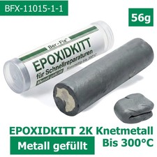 Ber-Fix 56g Epoxidkitt 2K Knetmetall Hitzebe...