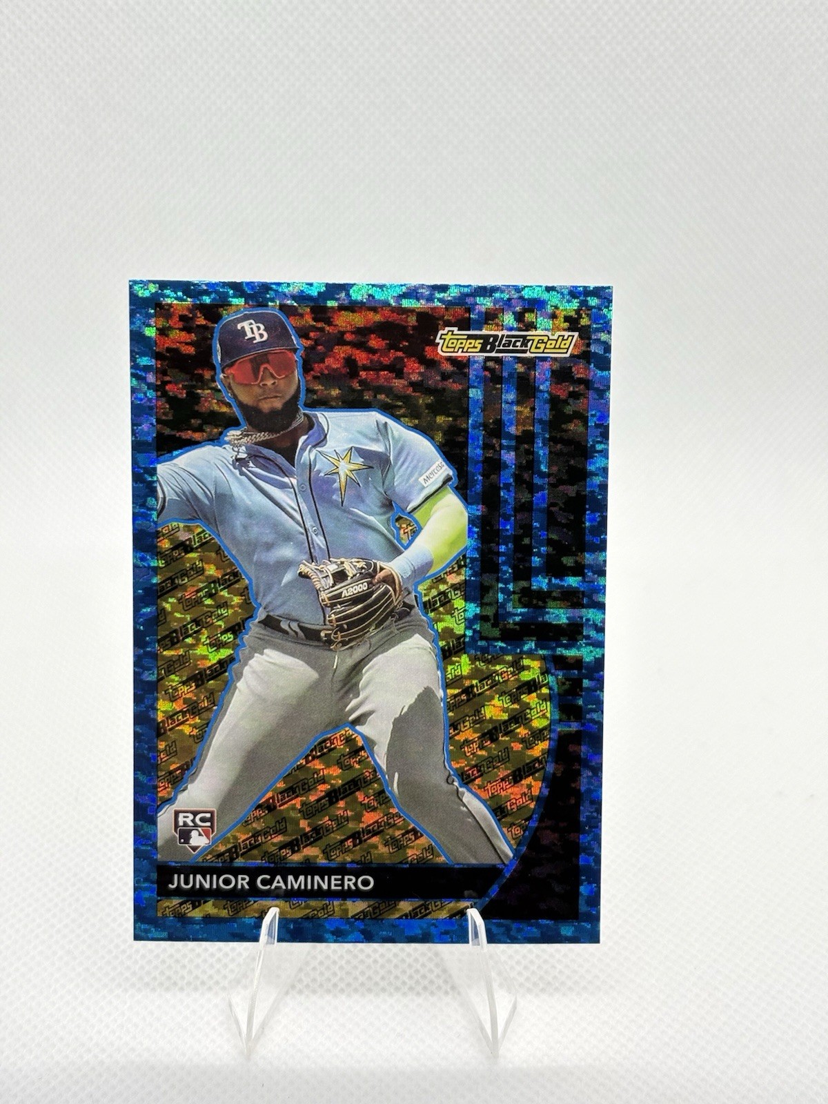 2024 Topps Update Series - Topps Black Gold Junior Caminero #BG-12 Blue (RC)