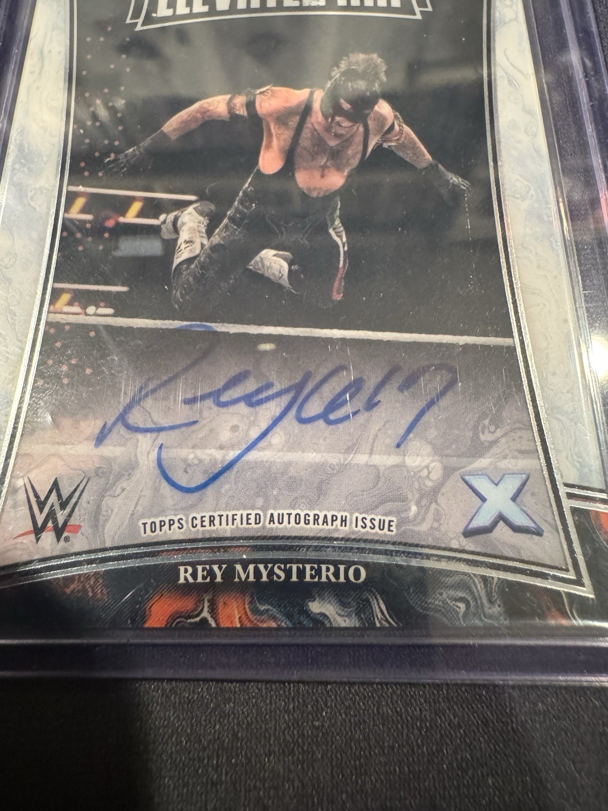 2025 Topps Exalted WWE Rey Mysterio Elevated Ink Autograph! On Card Auto! view 3