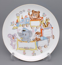 Birth Announcement Plate 8.5" Porcelain Vintage Baby Plate Made in Japan