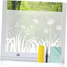  Frosted Glass Privacy Window Film Static Cling Bathroom 17.5" x 78.7" Pure