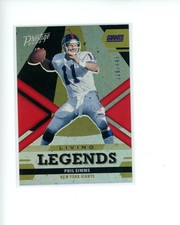 2022 Panini Prestige Living Legends Xtra Points Red #19 Phil Simms #d 326/449