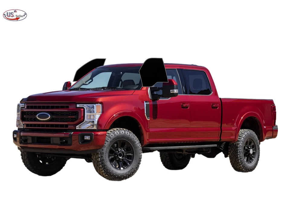 Kit de película de tinte de ventana de 2 capas precortada para TODOS los Ford F250/F350/F450/F550 doble cabina Foto 2 de 4