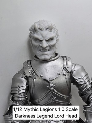 3d Printed 1.0 Head For Mythic Legions 1/12 Scale CLASH LORD CALIBOS HEAD 