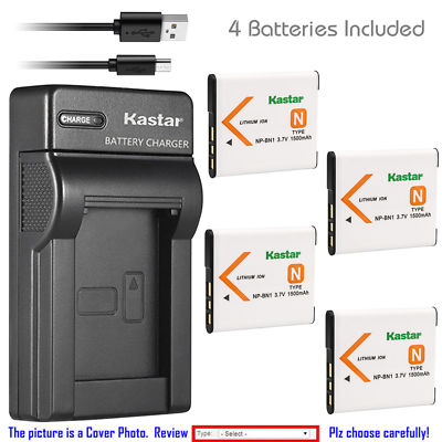 NP-BN1 BC-CSN Battery or Slim Charger for Sony Cyber-shot DSC-TX5 TX55 TX66 TX7