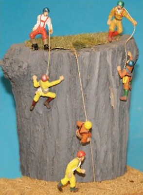6 Rock Climbers F150 unbemalt OO Skala Langley Modelle Kit Menschen Figuren 1/76