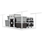 Stoready 3x6 Heavy Duty Overhead Garage Storage Rack Safe Stable White Rack
