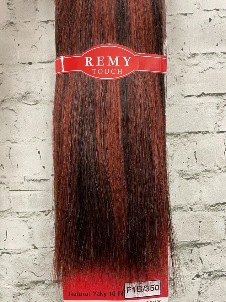 #F1B/350 Revlon 100 % extensión de tejido de cabello humano 12" nuevo en paquete negro/rojo cobre Foto 2 de 4