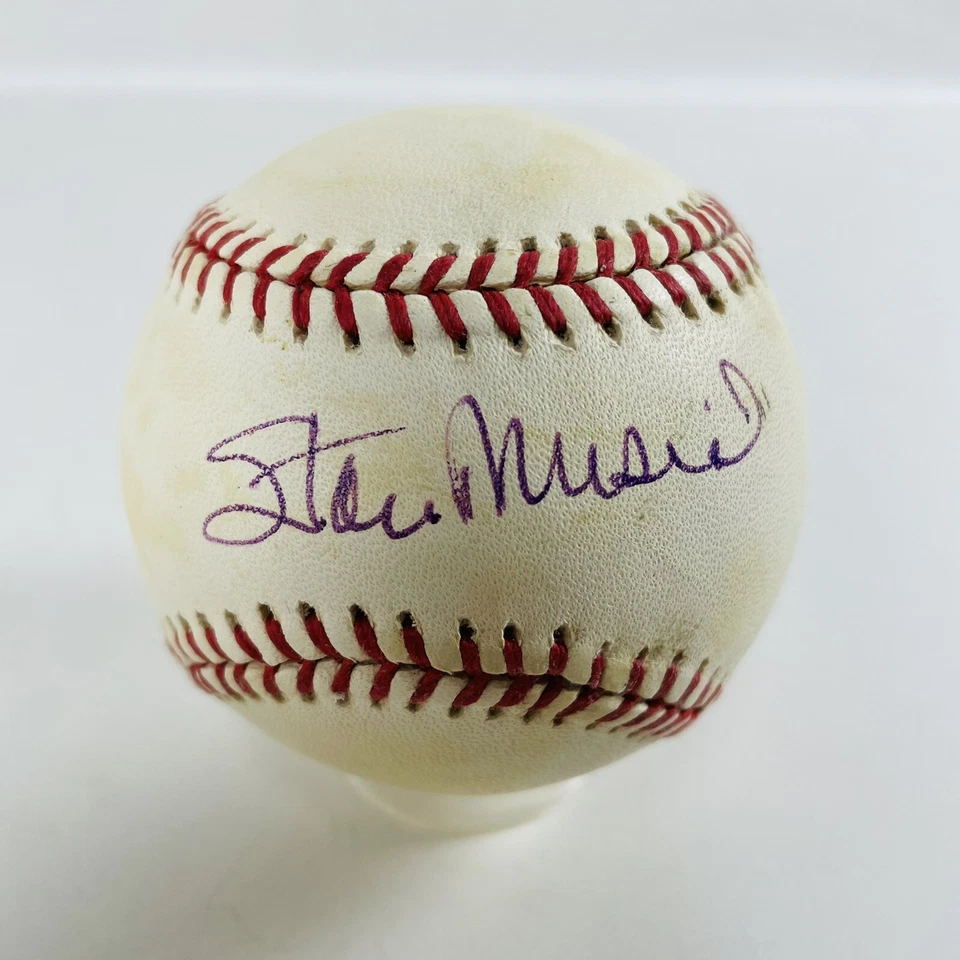 Stan Musial HOF Single Signed Autographed Official OML Baseball PSA/DNA COA - Image 2 of 4