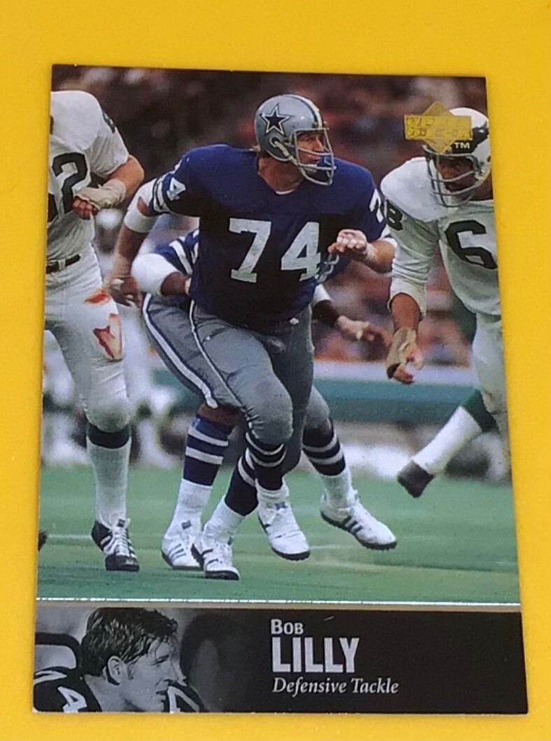1997 upper deck UD NFL football legends Bob Lilly #46 Cowboys  Fast Ship