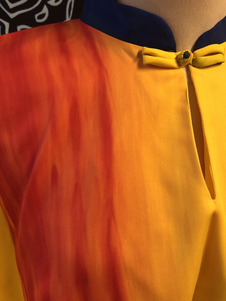 Kai Nani Vintage 70s Hawaiian Rainbow Flutter Butterfly shirt