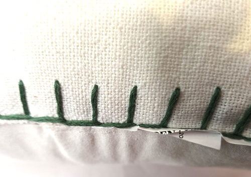 Christmas Lumbar Pillow HOLLY JOLLY Red, Green, Gold & Ivory 12” X 20” NEW - Picture 7 of 13