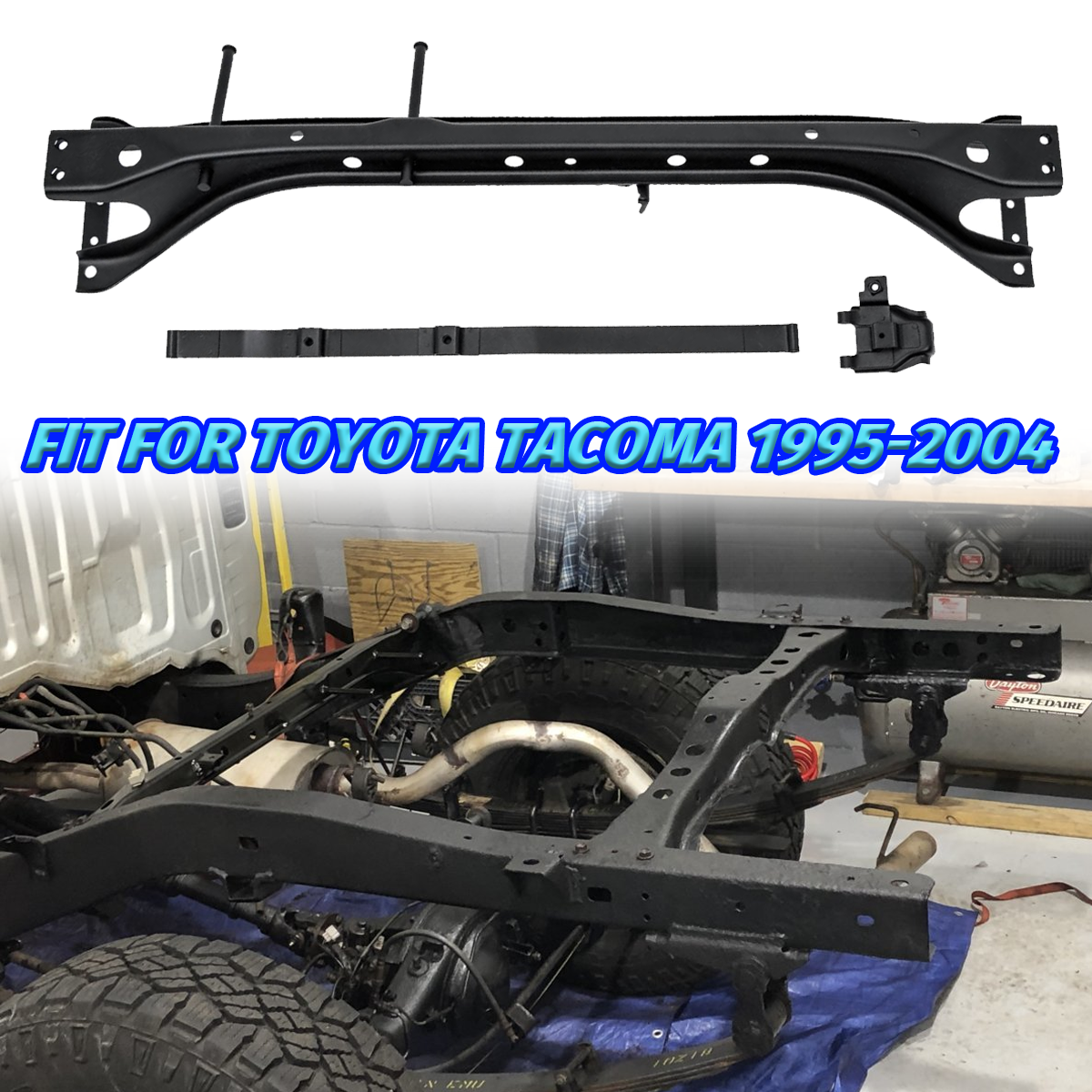 Rear Fuel Gas Tank Frame Crossmember Support w/strap for 95-04