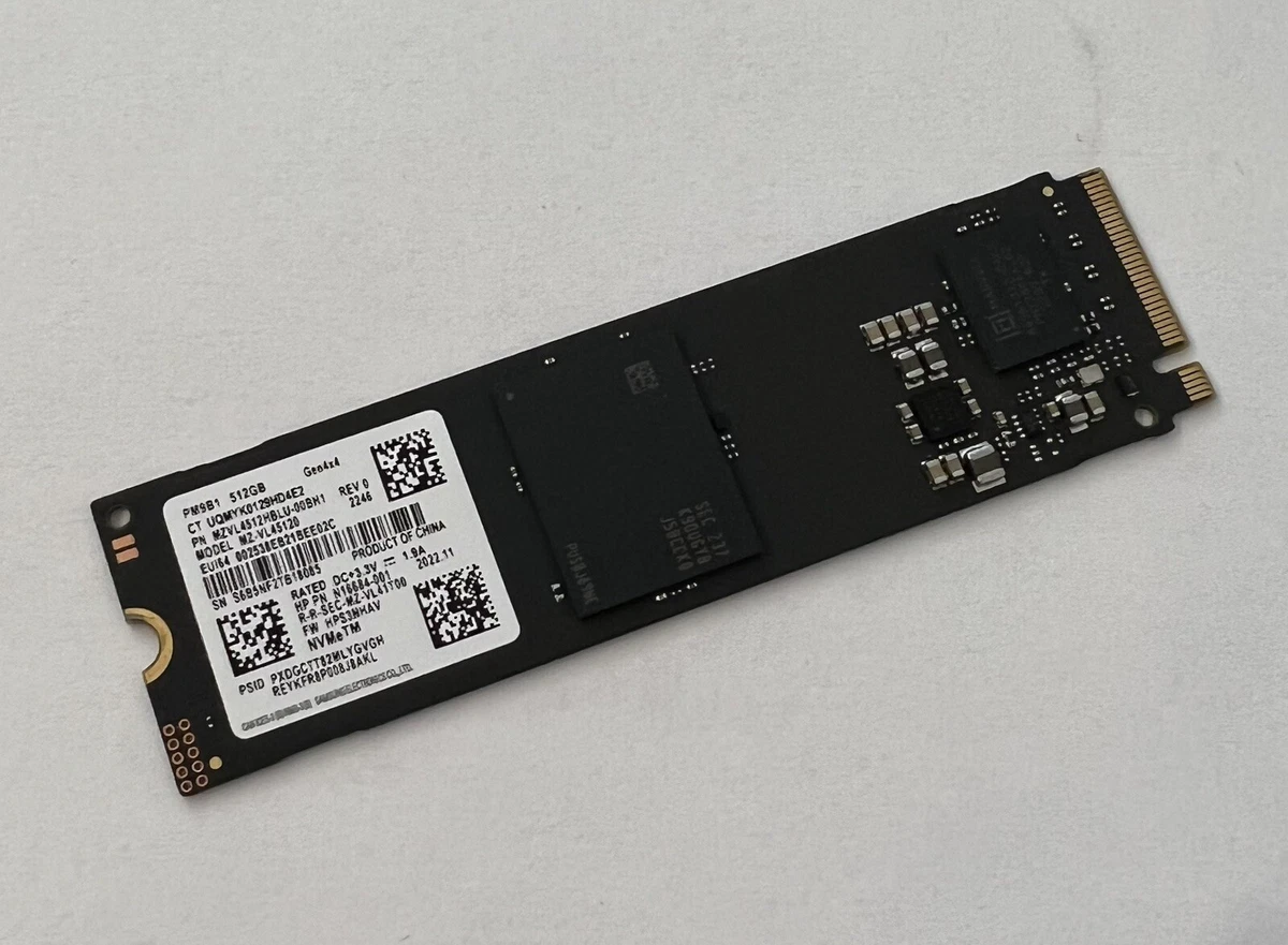 Samsung 512GB M.2 PM9B1 NVMe Gen 4x4 80mm SSD MZ-VL45120 N16684 