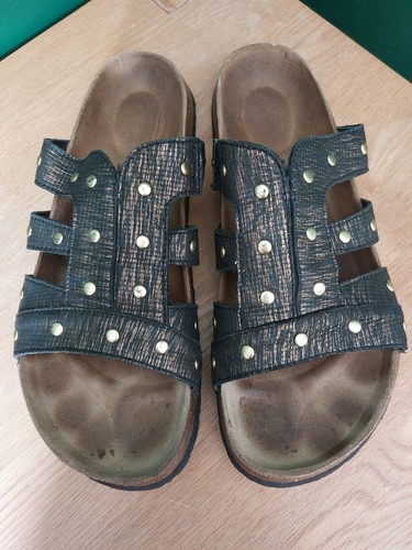 Sandalias Birkenstock Betula Bronce Estilo Gladiador Talla 7.5 41 Ajuste Estrecho - Imagen 3 de 10