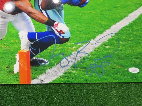 DEZ BRYANT DALLAS COWBOYS SIGNED 12x18 PHOTO "Tough TD" JSA COA - Picture 2 of 4