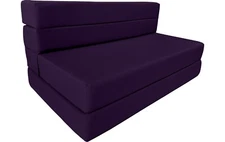 Lounger Folding Foam Mattresses, Portable Sleeper Sofa Bed 6 x 54 x 80 Purple