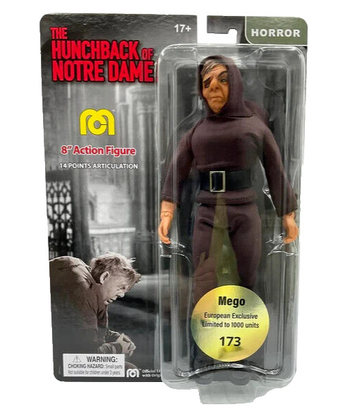 MEGO UNIVERSAL MONSTERS THE HUNCHBACK OF NOTRE DAME 8" HORROR ACTION FIGURE NEW!