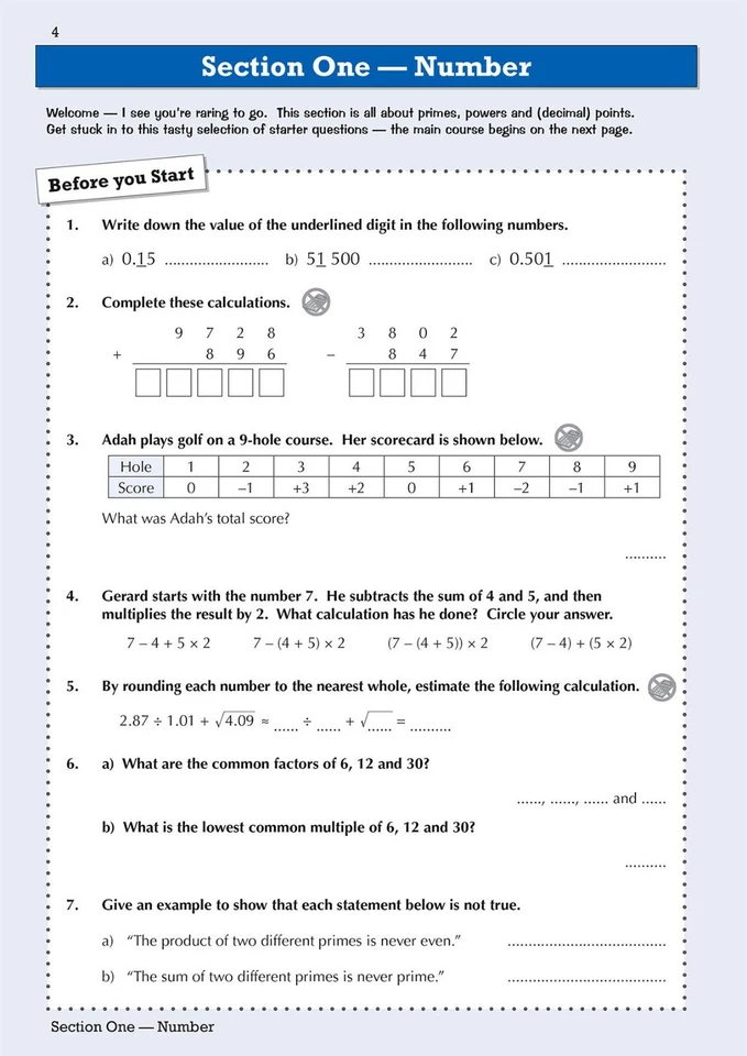 KS3 Year 8 Maths English Science 6 Workbooks Bundle with Answer Ages 12-13 CGP - Image 4 of 4