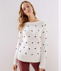 loft white sweater