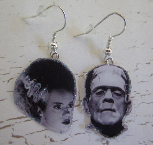 Orecchini pendenti Frankenstein & Bride of Frankenstein - Foto 2 di 11