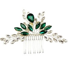 Bridal Crystal Hair Comb Rhinestone Hair Piece Prom Party Festival Wedding Ha...
