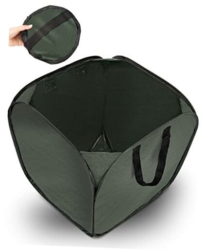 Collapsible Trash Can - 46 Gallon Pop Up Trash Can for Camping, Yard, Garden,