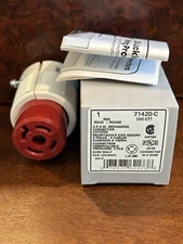 Leviton / ProGrade 71420-C / Red 3 Pole 4-Wire Grounding Plug Locking Connector