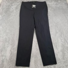 Talbots Dress Pants Women's Size 12L Black Chatham Straight Leg Formal NEW
