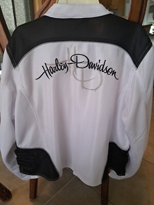 Harley Davidson Women's Riding Zip Up Jacket Sz 2W Black