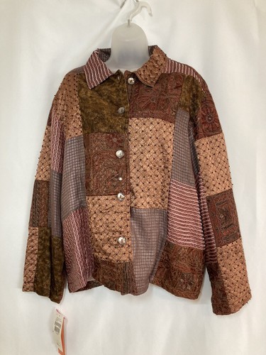 NWT STONE BRIDGE Sz XL Women's Jacket Patchwork Decorated with Embroidery, Beads - Picture 2 of 5