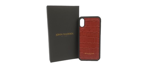 Personalizable Croc Embossed Leather Case for Apple Iphone 7/8 7/8+ X/XS SE 2nd - Picture 8 of 15