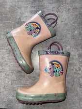 Vintage Toddler Little Girl My Little Pony Rain Boots Pink Best Friends 8 Shoes