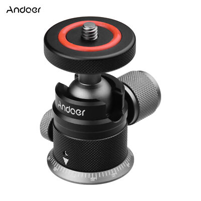 Andoer  Alloy Tripod Ball Head Mount Panoramic 360° Swivel 180° P9L4