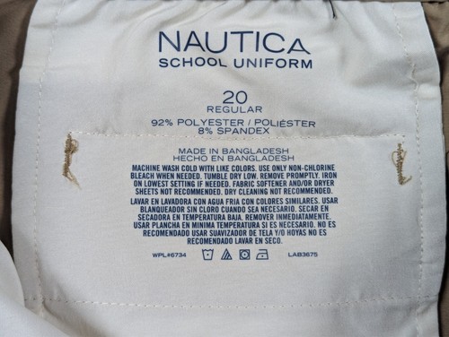 Nautica - School Uniform Shorts - 232 Burnished Khaki - NUFCC46F - Size: 20 Reg - Picture 6 of 17