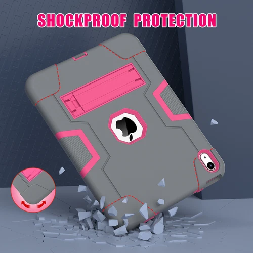 For iPad 9th 8th 7th Gen 10.2 Shockproof Heavy Duty Hard Rubber Cover Stand Case - Picture 58 of 122