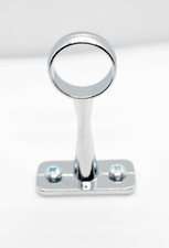 Chrome pole / rail Centre Bracket fitting support for wardrobe 19mm. Storage DIY
